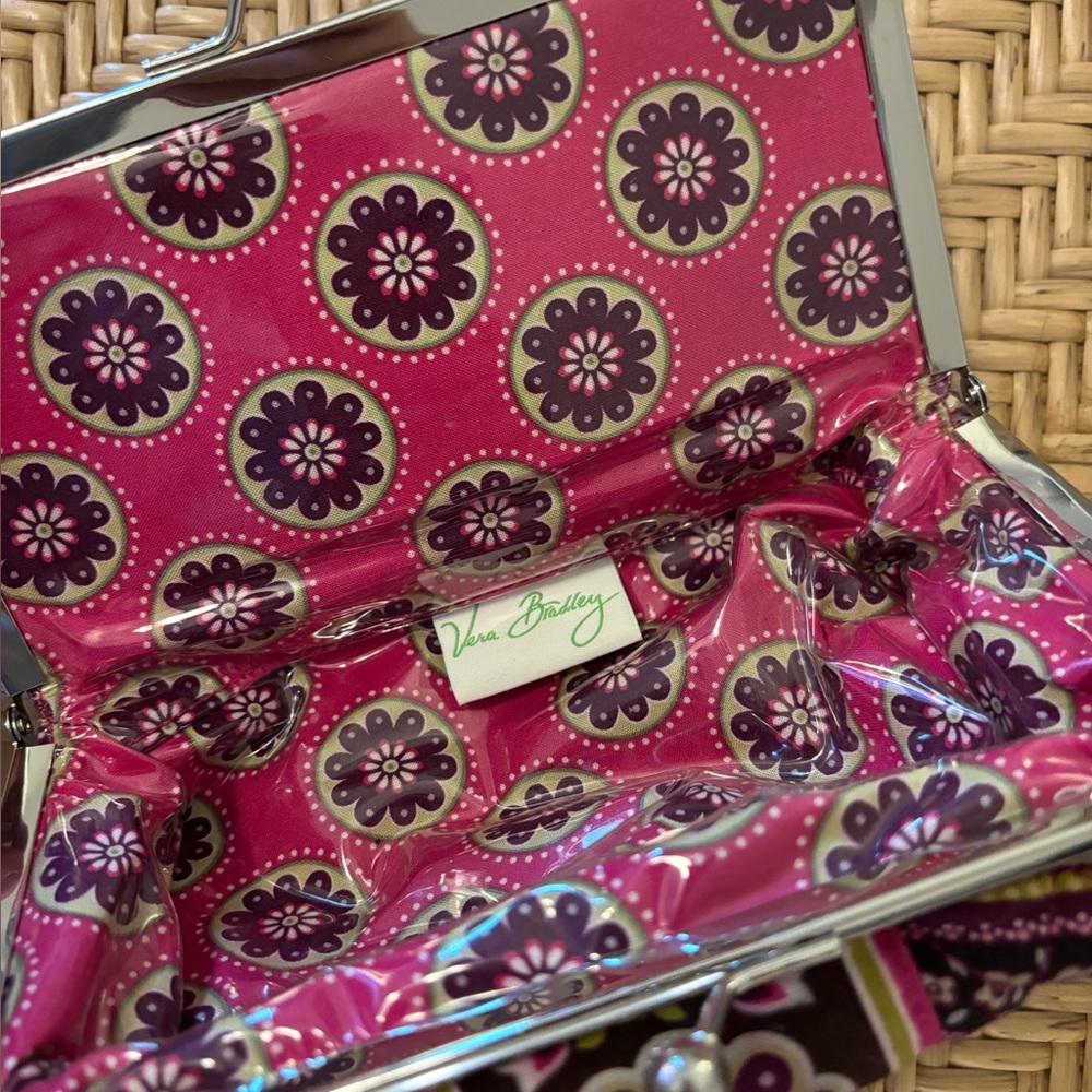Vera Bradley Pink Brown Paisley bag - Picture 6 of 10